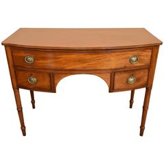 George III Mahogany Kneehole Dressing or Writing Table