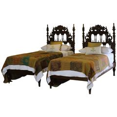 Matching Pair of Twin Portuguese Beds WP11