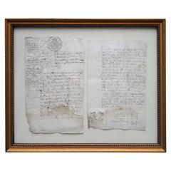 18th Century Flemish Framed Documents 2