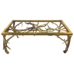 Horn/Brass Coffee Table atteibuted to Anthony Redmile