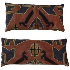 Pair of Kazak Rug Pillows