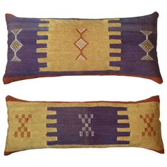 Vintage Pair of Rug Fragment Pillow