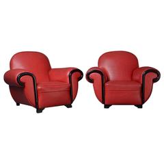 Pair of Armchairs in Art Deco Style