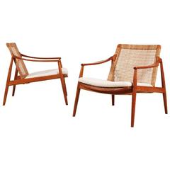 Rare and Beautiful Pair of Hartmut Lohmeyer Chairs for Wilkhahn, 1950