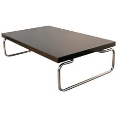 Chrome and Granite Cocktail Table by Cassina