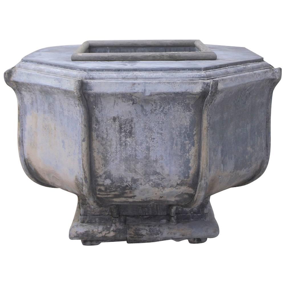 Large 19th Century Lead Planter