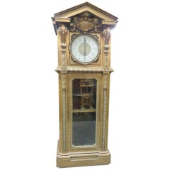 Vintage Monumental Unique Singer Sewing Co. Bronze Master Clock