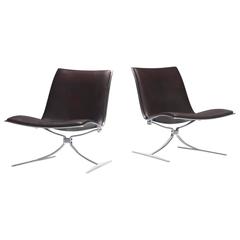 Skater Chairs, Pair by Jorgen Kastholm for Alfred Kill