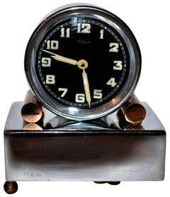Rare 1930s Art Deco Miniature Musical Alarm Clock