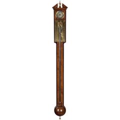 Used 19th Century Stick Barometer Signed Burton London