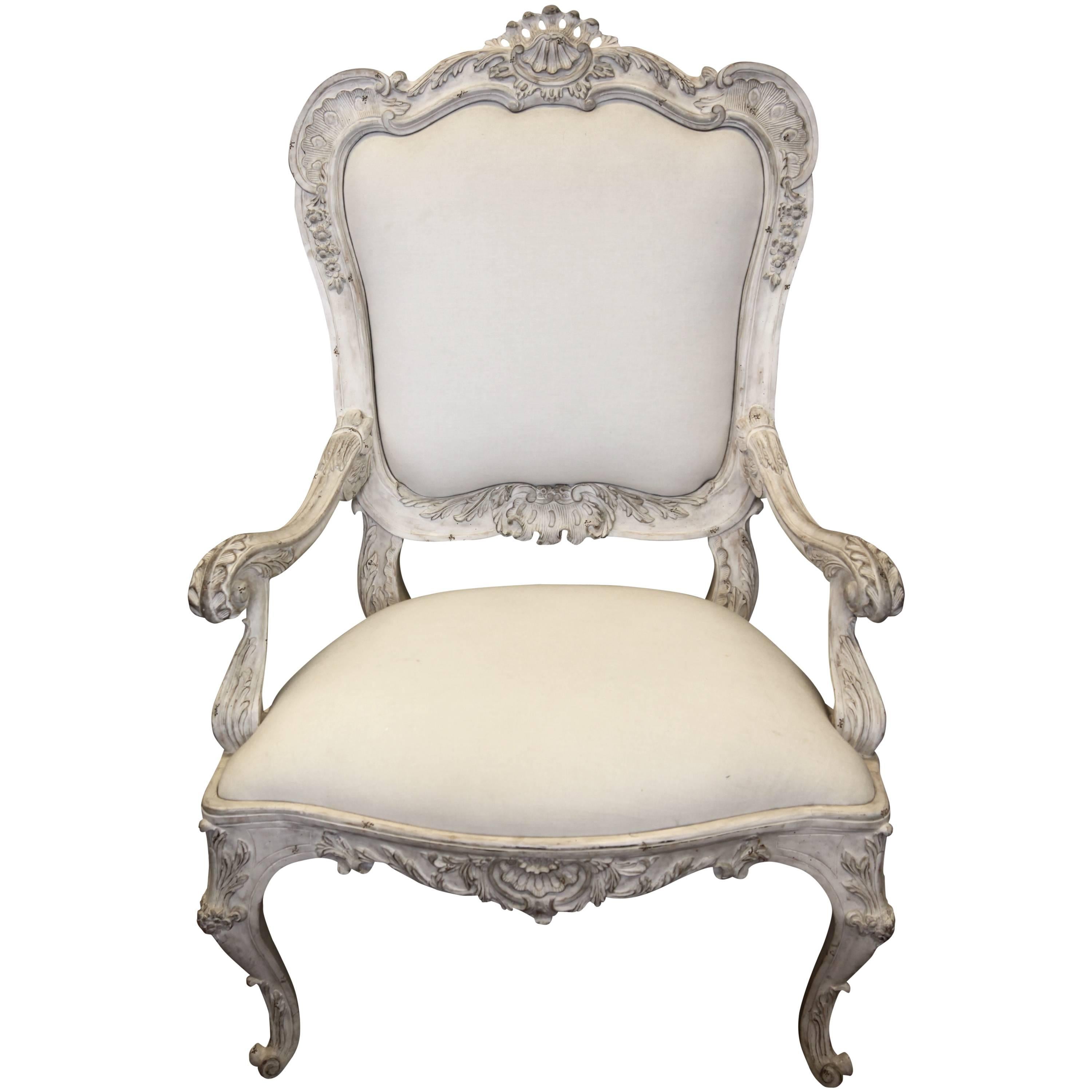 Venetian Style Armchair For Sale