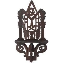 Masonic Shelf Bracket Made Attributed to the John Haley Bellamy Workshop 7