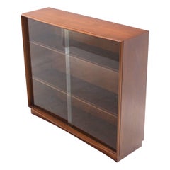 Used Gibbings for Widdicomb Bookcase with Glass Sliding Doors Mid Century