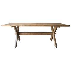 Early 19th Century Swedish Trestle Table