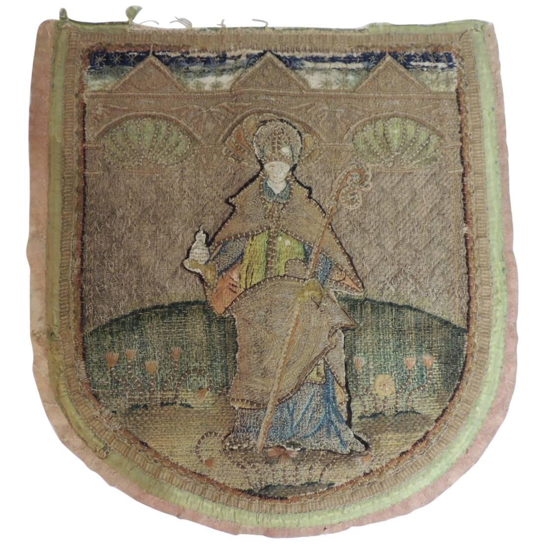 CLOSE OUT SALE: 18th Century Tapestry Fragment of an English Cope A.T.G. Textile