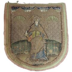 CLOSE OUT SALE: 18th Century Tapestry Fragment of an English Cope A.T.G. Textile