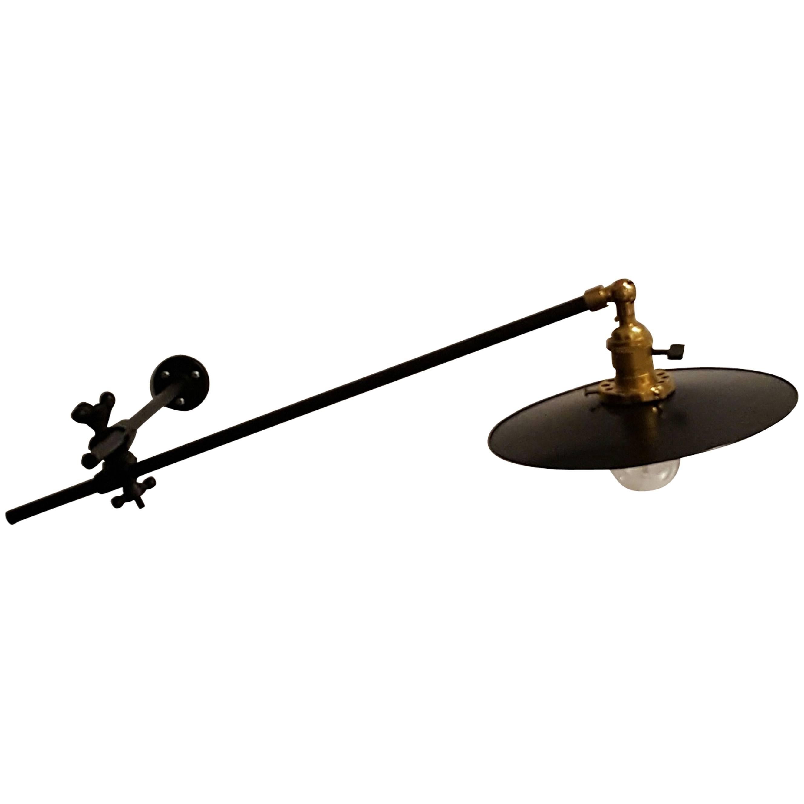 Industrial Wall Mounted Black Lamp