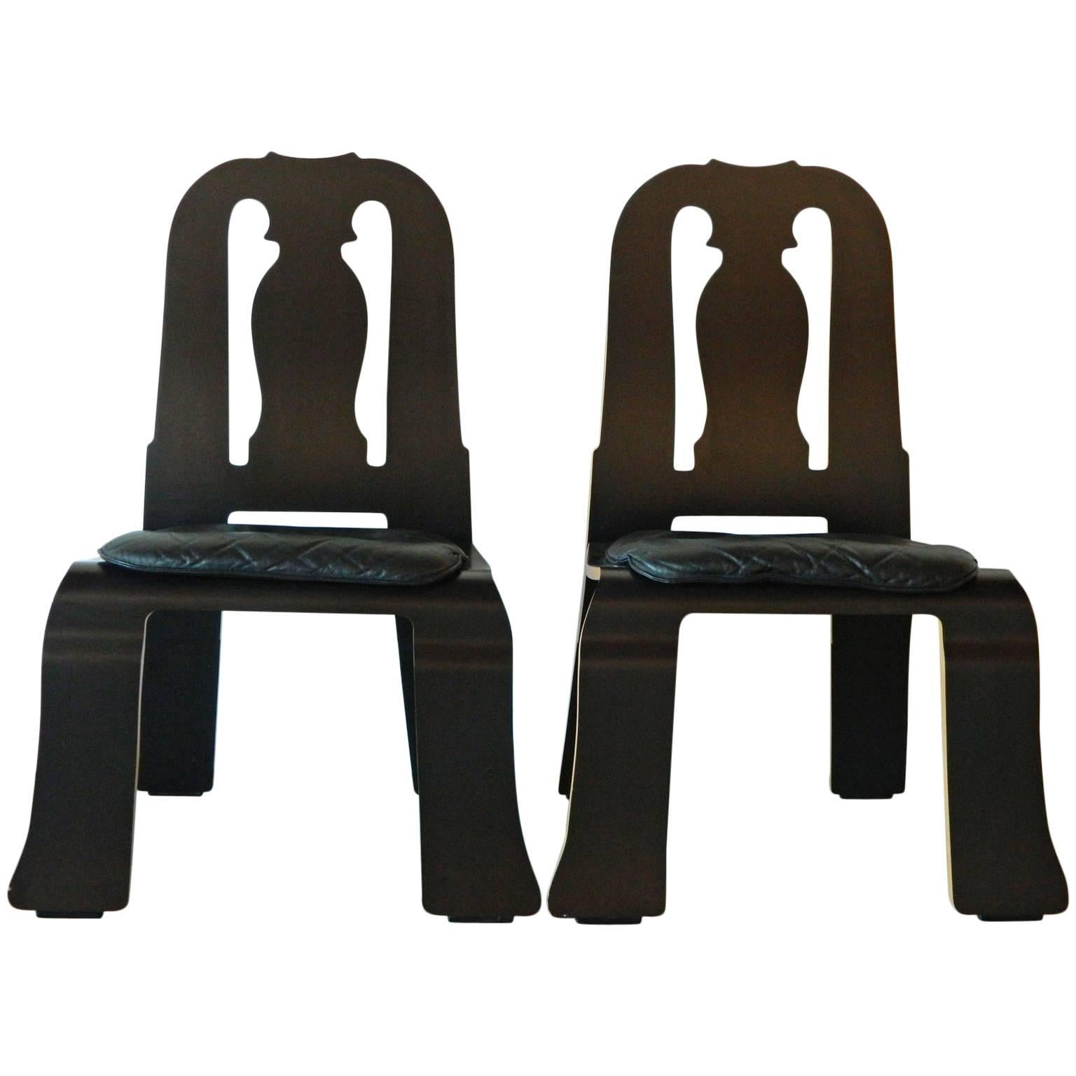 Pair of Queen Anne Chairs by Robert Venturi for Knoll