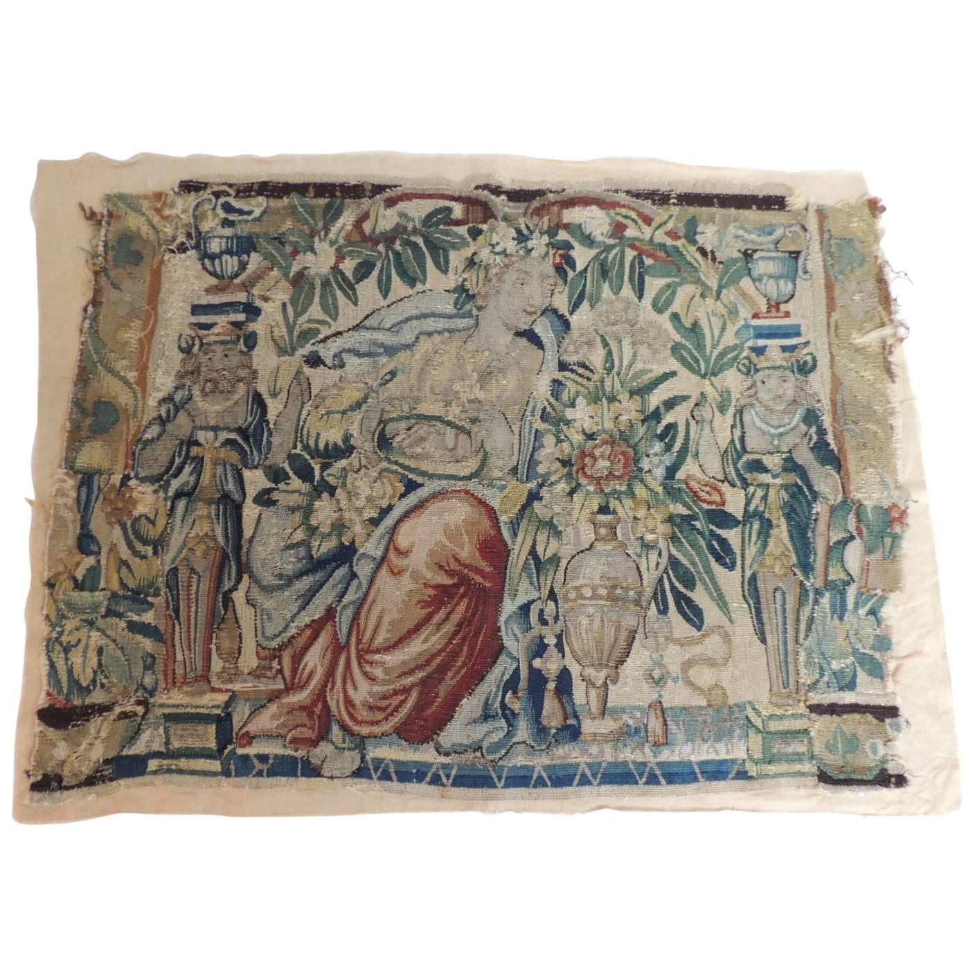 CLOSE OUT SALE: 18th Century Aubusson Tapestry A.T.G. Panel