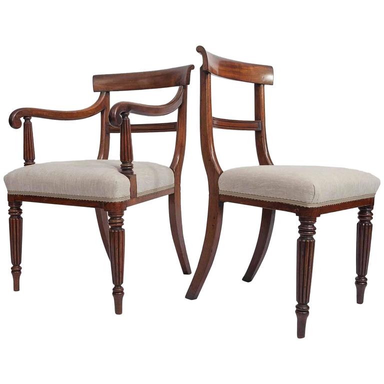 Set Of Sixteen Early 19th Century English Regency Dining Chairs At Set Of Sixteen Early 19th Century English Regency Dining Chairs For