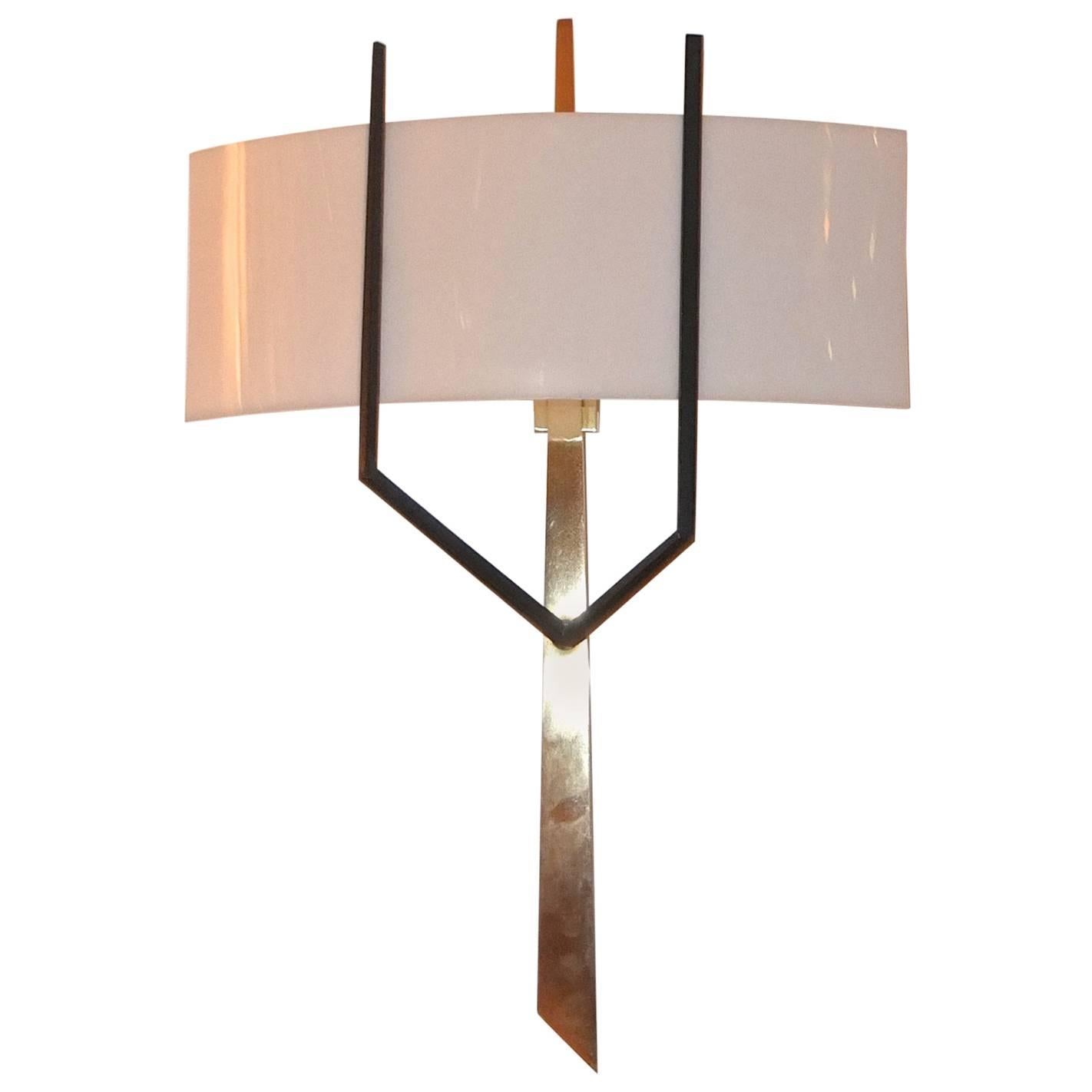 Royal Lumiere for Lunel Sculptural Wall Lamp For Sale