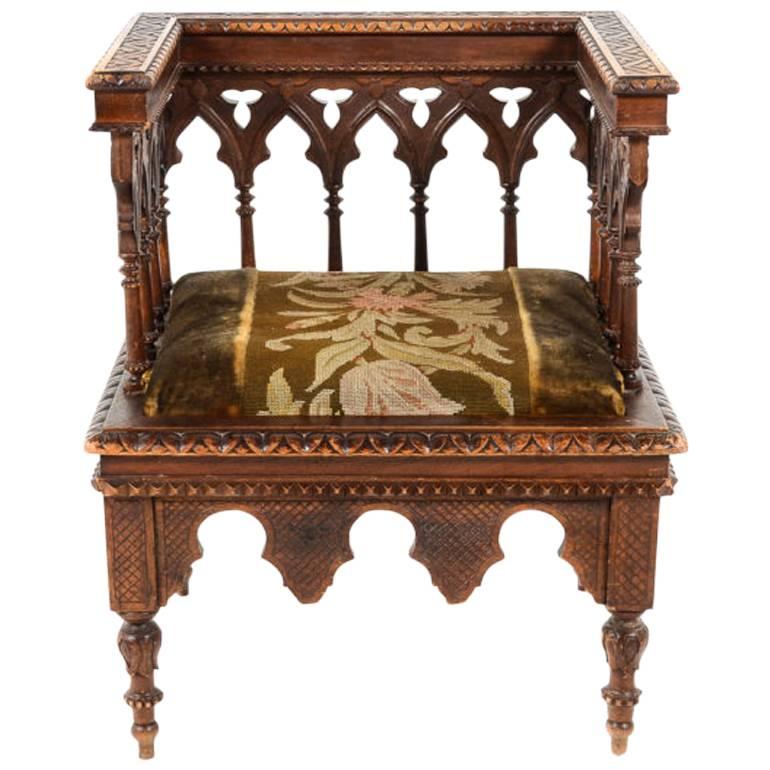 19th Century Unusual 'Moorish' Designed Armchair from France