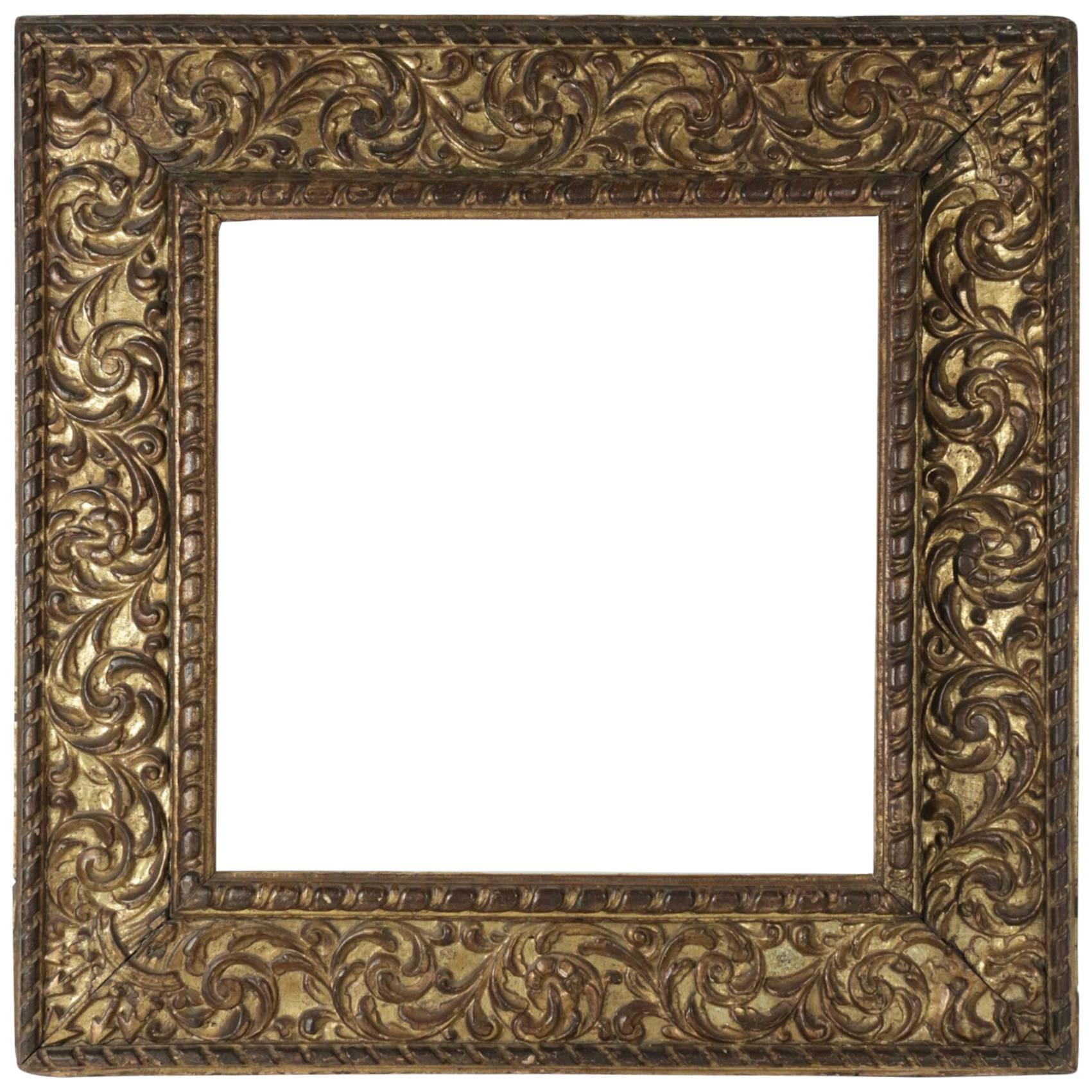 Fabulous Italian Frame Mounted as Mirror, Northern Italy, Late 16th Century For Sale