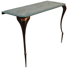 Modern Cast Bronze Console Table from Costantini, Lychorinda