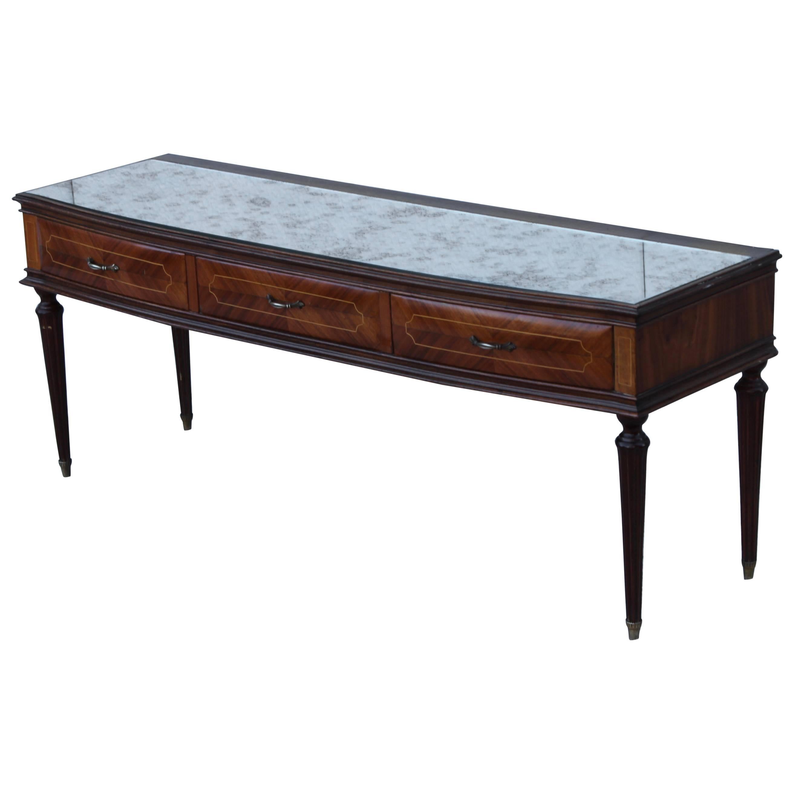 1950s Italian Lissone Low Console For Sale