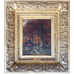"Grazing Near the Woods" by Franz Van Severdonck 9