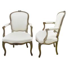 Pair of Louis XV Style Fauteuils 6