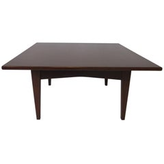 Jens Risom Danish Styled Walnut Coffee Table