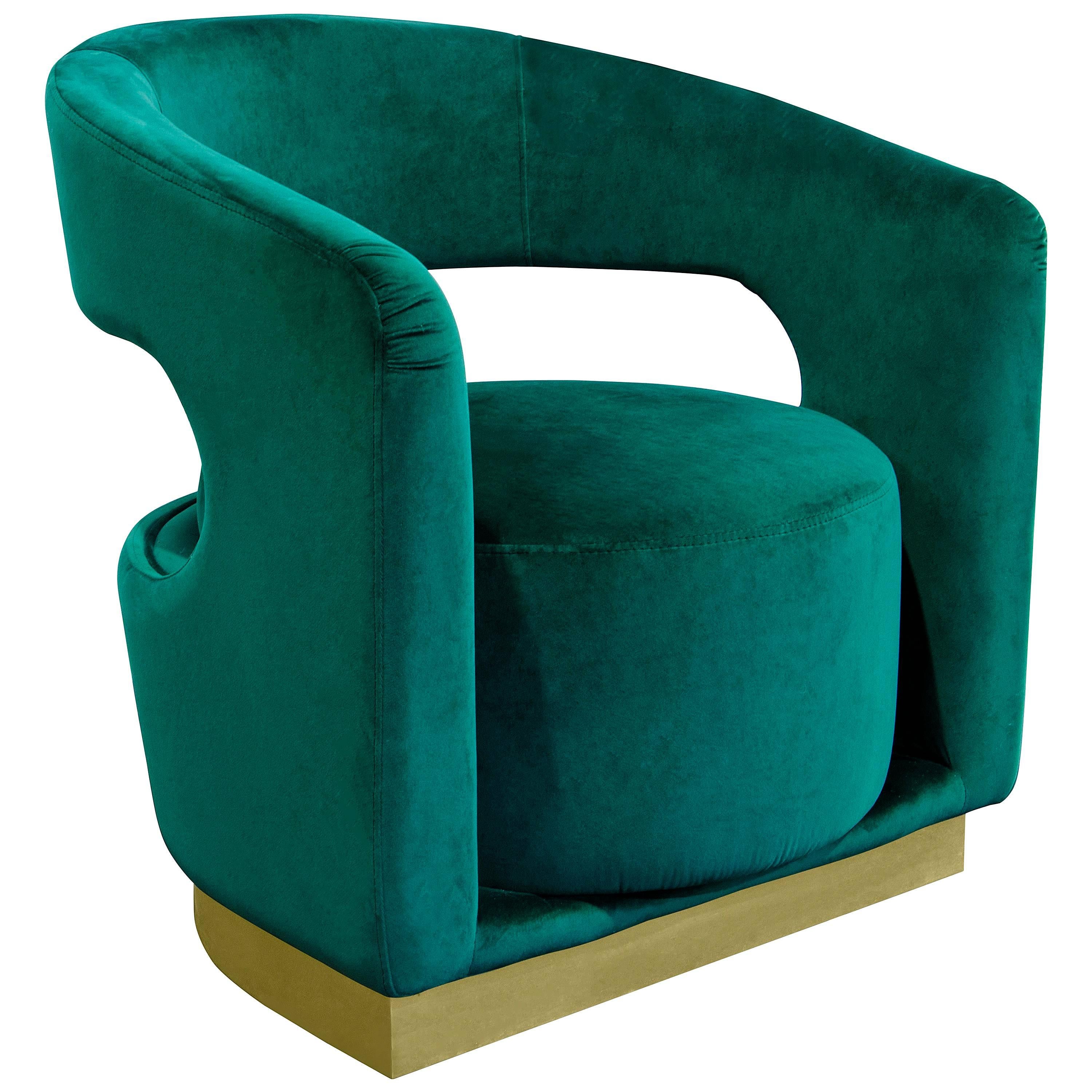 Mid-Century Modern Style Sculptural Retro Brass Ellen Armchair For Sale