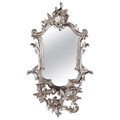 20th Century Rococo Style Wall Mirror with Candleholders