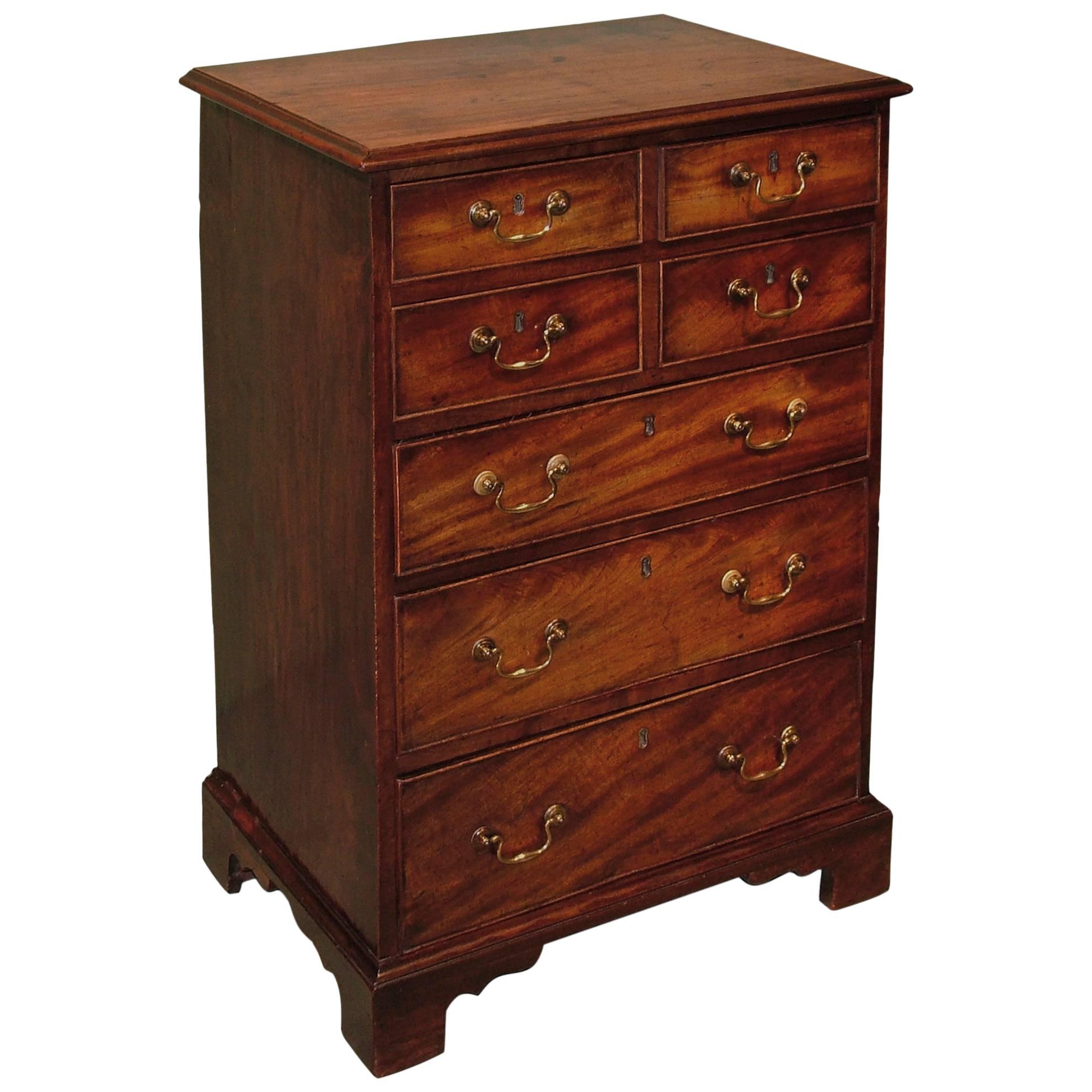 18th Century Figured Mahogany Chest