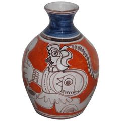 DeSimone Ceramic Vase, 1960 Sicily Art