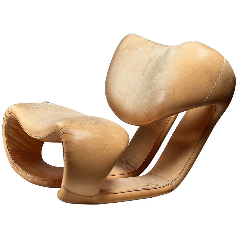 Vittorio Introini for Saporiti lounge chair, 1970s, offered by Bloomberry