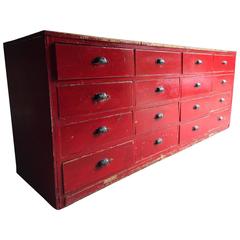 Huge Haberdashery Sideboard Chest of Drawers or Shop Counter, Victorian