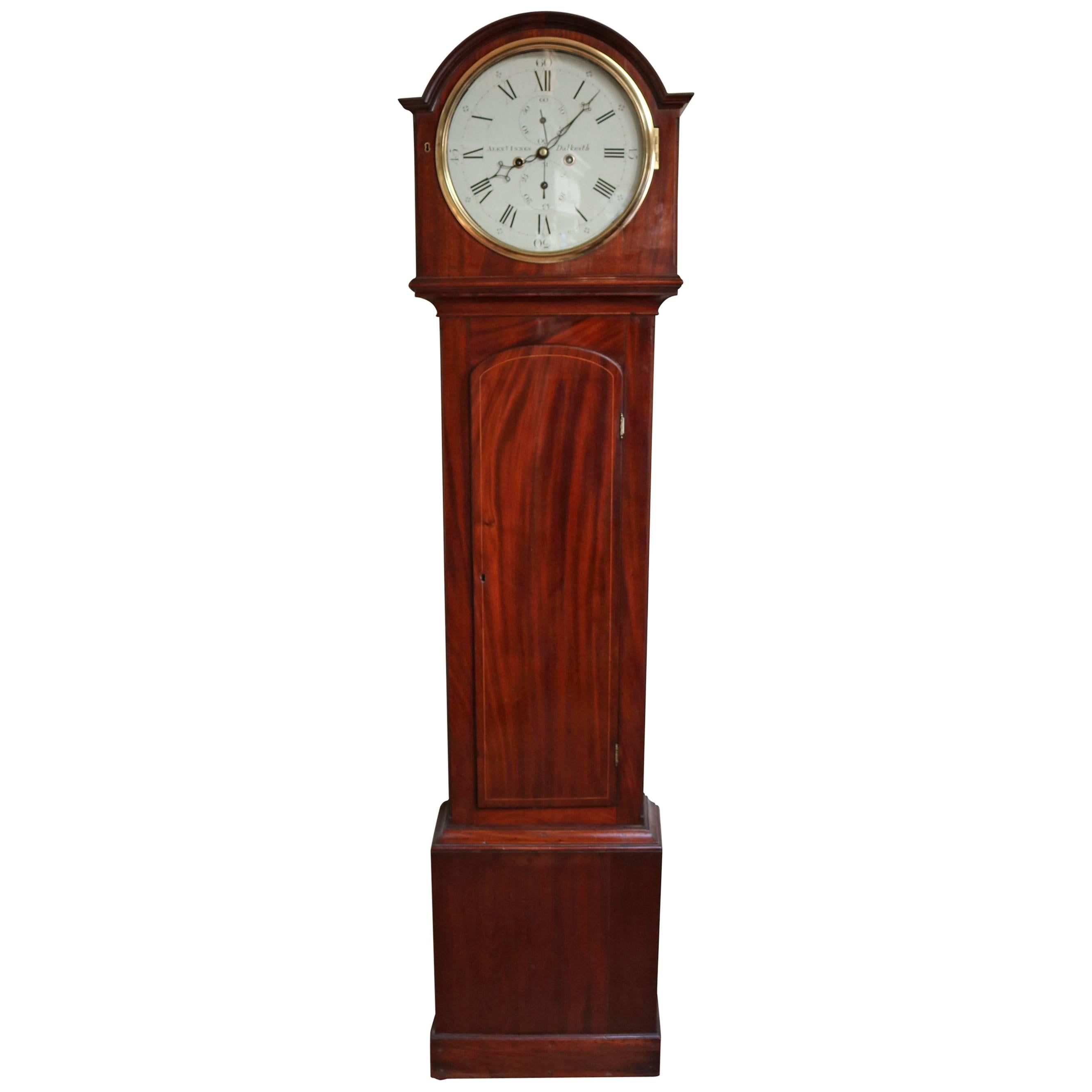 Scottish Mahogany Longcase Clock For Sale