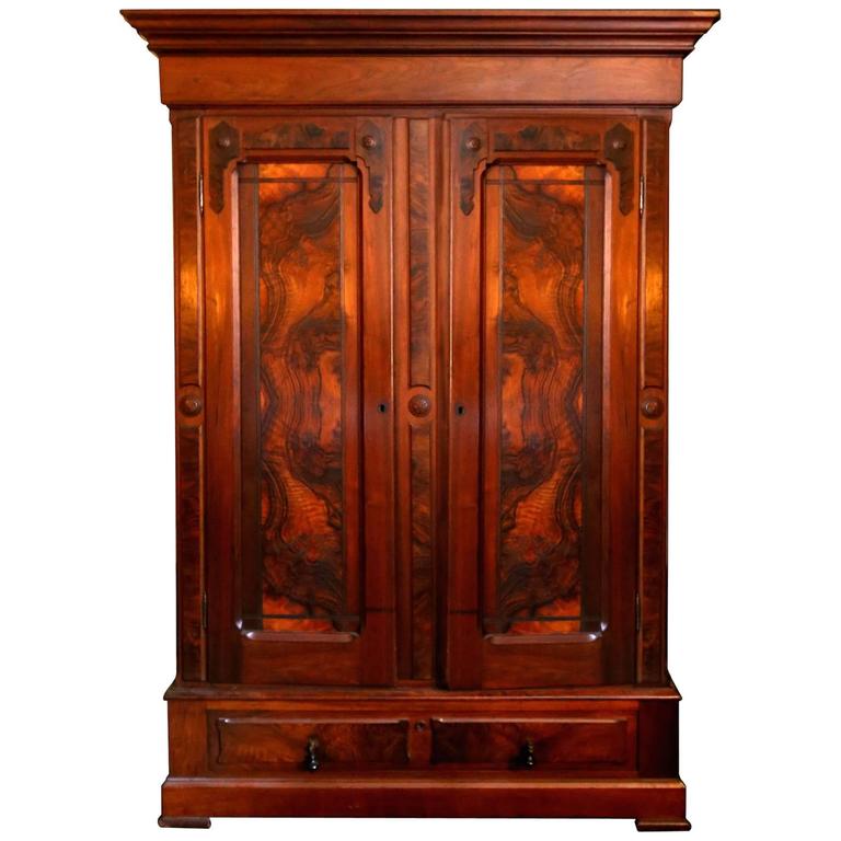 19th Century Eastlake Burl Walnut Armoire at 1stDibs eastlake armoire