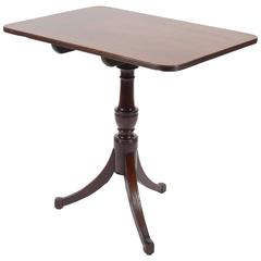 Regency Mahogany Rectangular Tilt-Top Table