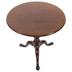 19th Century Mahogany Tilt-Top Table 4
