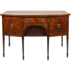 Early 19th Century English Mahogany Bow Fronted Sideboard