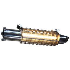 Late Century Aluminium Flame Proof Isolator Strip light, Cage, Glass Tube, Led 8