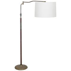 1950s Italian Leather Wrapped Floor Lamp 7