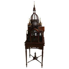 Vintage Victorian Style Bird Cage on a Stand