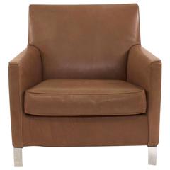 Leather Francine Lounge Armchair by MDT Designs for Molteni, Italy