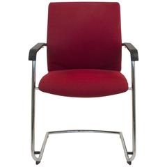 Red Fabric ON 178/7 Cantilever Armchair by Wiege for Wilkhahn, Germany