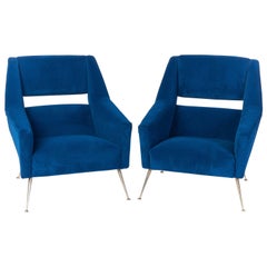 Pair of Mid-Century Modernist Italian Club Chairs