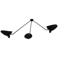Serge Mouille Spider Three Still Arms Ceiling Sconce Lamp